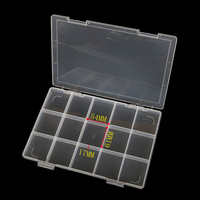 Boîte de rangement compacte en plastique transparent PP à bas prix avec plusieurs sous-boîtes, épaisseur 3 mm, pour maquillage, jouets, cartes, œufs, cadeaux, emballage