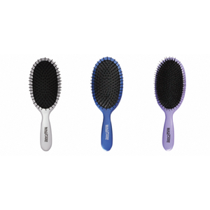Brosse à cheveux en nylon et poils de sanglier pur, coussin antidérapant en caoutchouc, démêlage doux pour usage domestique - Product Image 6