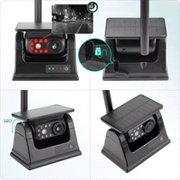 Kit de caméra de recul pour moniteur IPS de 7 pouces sans fil pour chariot élévateur HD 1080P batterie rechargeable à énergie solaire sécurité de secours étanche
