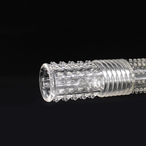 Vibrierendes Penis-Kondom mit Noppen für Männer, verstärkter, verzögerter Kristall-G-Punkt-Orgasmus für Frauen, Vibrator-Penishülle für Erwachsene - Product Image 5