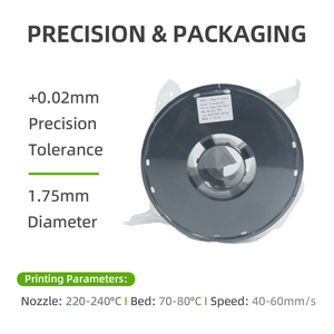 Filamento PETG Newmars3DP de 1 kg y 1,75 mm, PETG de Alta Velocidad para Impresora 3D, Plástico Gris, Blanco, Negro, Verde, Rojo, Azul, Amarillo, Material FDM a Granel - Product Image 4