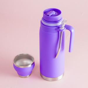 Ensemble complet de <span class=keywords><strong>gourde</strong></span> Yerba Mate en acier inoxydable et de paille <span class=keywords><strong>filtrante</strong></span> - Product Image 3