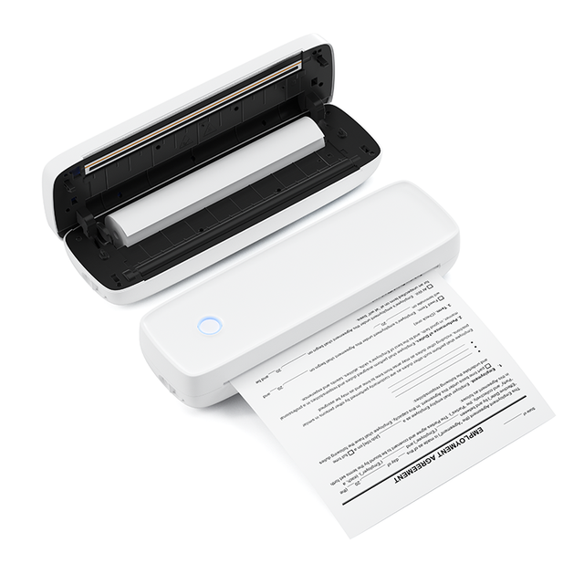 Hot Selling Portable A4 Mini Thermal Printer Wireless BT Compatible Android Mobile Photo Printer 210mm Paper USB Rechargeable