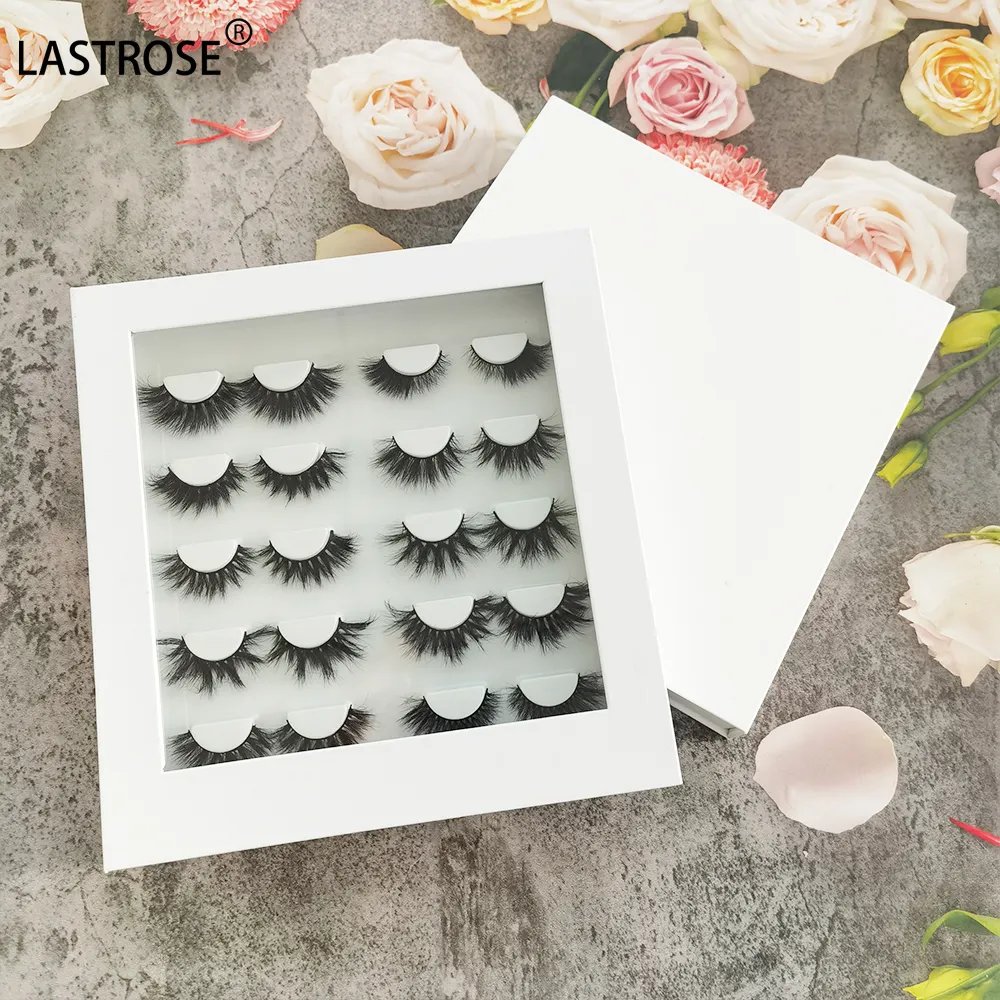 wholesale lashbook 10 pairs mink eyelashes book lash packaging