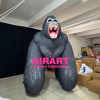 Nouveau design de gorille géant gonflable King Kong, monstre gonflable géant
