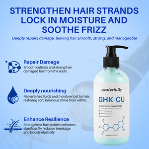 Set <span class=keywords><strong>de</strong></span> Champú y Acondicionador con Péptidos <span class=keywords><strong>de</strong></span> Cobre GHK-cu <span class=keywords><strong>para</strong></span> <span class=keywords><strong>Cabello</strong></span> Seco y Dañado, Queratina y Péptidos <span class=keywords><strong>de</strong></span> Cobre <span class=keywords><strong>para</strong></span> Puntas Abiertas y Roturas, Sin Sulfatos - Product Image 4
