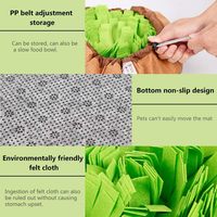 Tapis d'activités pour chiens, tapis de reniflage pour chiens, jeu d'alimentation, couverture de puzzle, tapis de travail du nez, tapis de reniflage pour chiens, tapis de reniflage pour animaux de compagnie