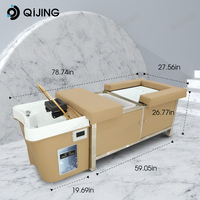 Lit de spa électrique pour la tête, équipement de salon, soins des pieds, chaise de lavage des cheveux, table de massage thaï, lit avec shampoing pour pédicure