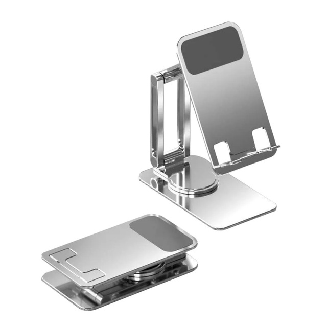 Factory Supply Foldable Aluminum Alloy Phone Stand 360 Degree Rotating Desktop Holder Custom Logo Tablet Stand Wholesale