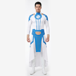 Disfraz de Cosplay Invincible Vitrum Empire Warrior, Uniforme Azul, Blanco y Dorado, Traje de Héroe de Alto Rango, Talla Adulto, Juego de Rol de Anime - Product Image 1