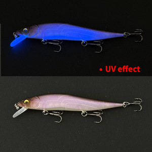 WildTrek Señuelo Duro Minnow Hundible de 10g y 98mm con Brillo UV, 17 Colores, Lanzamiento Largo para Perca, Lucioperca, Lubina y Lubina de Mar - Product Image 5
