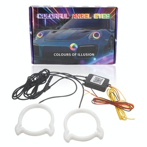 Nuovo arrivo Rgb a caccia di elfo ha portato gli occhi d'angelo a caccia di angeli Led per accessori auto App BT controllo luce decorativa - Product Image 5