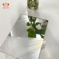 Plaques de miroir acrylique argentées réfléchissantes colorées KINHO 8x8 pouces pour allées de mariage et sols