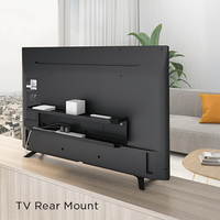 Étagère de rangement réglable derrière le téléviseur APM-08-01, étagère à deux niveaux pour lecteur multimédia, montage mural, montage arrière, support pour décodeur