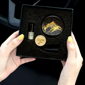 Diffuseur de parfum pour voiture, style oriental fait main, 3D, en forme de montagne, à clipser sur la grille d'aération, évaporation naturelle, parfum citron, sans électricité - Product Image 4