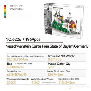 Good Selling OEM Neuschwanstein Castle <b>Plastic</b> Building <b>Blocks</b> Toy for Kids Adults DIY Educational Architectural Model Set 1:1 - Product Image 2