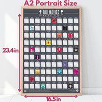 Carte à gratter personnalisée aventure Couple amour réalisations de motivation cadeau Top 100 Dates Anime idées grande affiche à gratter