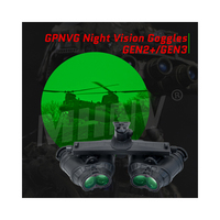 Tubes quadruples autogués au phosphore blanc vert MHNV GPNVG 18 FOV 120 degrés Gen 2 + Gen 3 Tube Kit de boîtier de vision nocturne monté sur la tête