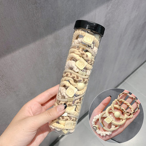 Phụ Nữ Mới Của Đàn Hồi Cao Tóc Quan hệ Cà Phê Ban Nhạc Màu Sắc Cho Hạt Cao <span class=keywords><strong>Ponytail</strong></span> Chủ 20 cái/hộp - Product Image 5