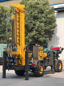 Trivella Portatile su Ruote per Pozzi d'Acqua, Profondità 260m, Motore Diesel 8T con Martello DTH e Pompa Fango per Perforazione su Roccia Dura - Product Image 3