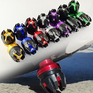 Qiangye – couvercle anti-collision en alliage d'aluminium pour fourche de moto, pour amortisseur avant de vélo électrique, rouge, bleu, noir, or - Product Image 1