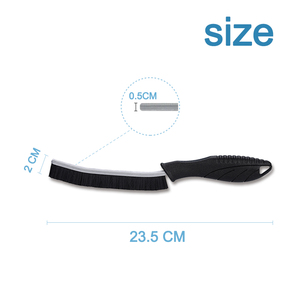 Cepillo de limpieza de grietas de nailon ecológico, mango de plástico de cerdas duras, cocina eficiente, inodoro, limpieza del hogar, caja pequeña gratis - Product Image 2