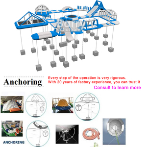 Thiết kế mới dự án pvc 0.9 mét thương mại nổi đảo aqua công viên thiết bị bãi biển nổi <span class=keywords><strong>inflatable</strong></span> biển công viên nước trò chơi - Product Image 6