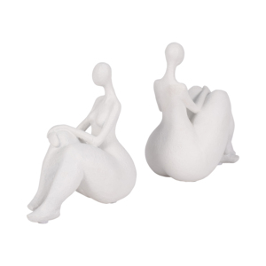 Figura Decorativa de Dama Sentada, Resina, para Decoración del Hogar, Estantes, Accesorios Artísticos para Libros - Product Image 3
