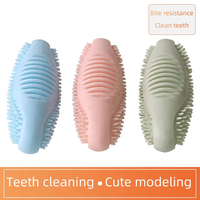 Brosse à mâcher pour chien en caoutchouc TPR durable, en forme de concombre de mer, pour le nettoyage dentaire des chiens