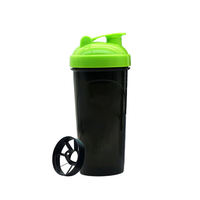 Botellas Mezcladoras de Proteínas para Gimnasio, de Plástico/Acero Inoxidable, 700 ml, Libres de BPA, con Logotipo Personalizado, Resistentes al Agua, Estilo Americano, Venta al Por Mayor