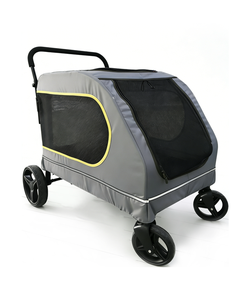 Passeggino <span class=keywords><strong>per</strong></span> Cani di Taglia Grande Certificato ASTM, Carrozzina di Lusso Pieghevole <span class=keywords><strong>per</strong></span> Animali Domestici, 5 Modalità di Trasporto, Rete Traspirante, Tessuto Rimovibile e Lavabile - Product Image 1