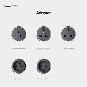 Prise murale industrielle Gler, multiprise amovible pour rail, compatible UK EU US, multifonctionnelle, en acier inoxydable, 5 prises - Product Image 4