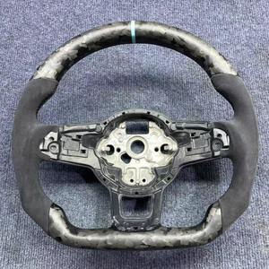 <span class=keywords><strong>Volante</strong></span> Deportivo Personalizado de 3 Radios en Fibra de Carbono y Cuero Modificado para Modelos VW Scirocco Golf R 5/6/7 MK5/<span class=keywords><strong>MK6</strong></span>/MK7 <span class=keywords><strong>Gti</strong></span> Passat CC Jetta - Product Image 5