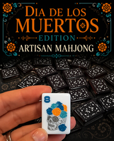 Tuiles de Mahjong Américaines en Acrylique Double Couche, Thème Jour des Morts, Luxe Moderne, Écologiques et Durables, pour Loisirs et Divertissement