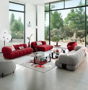 Nuevo Sofá de Terciopelo Elegante de Alta Calidad - Sofá Recto de Lujo Intermede Chic, Moderno para Sala de Estar - Product Image 4