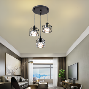 <span class=keywords><strong>Lustre</strong></span> en fer de <span class=keywords><strong>style</strong></span> <span class=keywords><strong>scandinave</strong></span> moderne et créatif pour restaurant, salle à manger, hauteur réglable, éclairage personnalisé pour la maison - Product Image 1