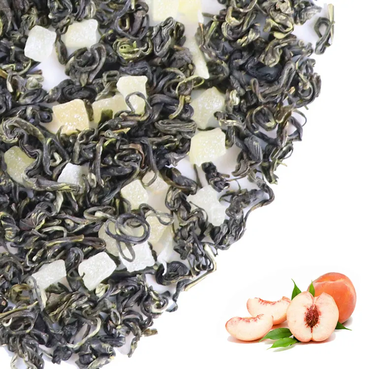 गर्म बेच प्राकृतिक detox के स्लिमिंग चाय सूखे फल granules विभिन्न फल चाय आड़ू हरी चाय