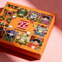 Boîtes à chocolat en carton alimentaire avec logo personnalisé en relief, emballages de luxe pour desserts, biscuits, cadeaux, papier recyclé avec fenêtre pour sushis