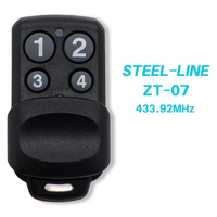 Télécommande de remplacement pour ouvre-porte de garage sectionnel Steel-Line ZT-07 SD800, 433,92 MHz, code roulant, avec porte-clés