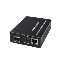 Convertidor de Medios SFP ODM y OEM, Gigabit Monomodo, 1 Ranura SFP, 1 RJ45, 10/100/1000Mbps, 1310nm/1550nm, 20KM, Convertidor de Medios de Fibra Óptica
