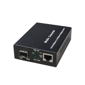 Convertidor de Medios Ópticos SFP ODM y OEM, Gigabit Monomodo, 1*SFP Fibra Óptica a 1*RJ45 10/100/1000M, para CCTV - Product Image 2