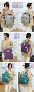 Sac à dos imperméable pour couches avec lit bébé, sac à langer multifonctionnel, sac de voyage grande capacité pour maman avec matelas à langer - Product Image 6