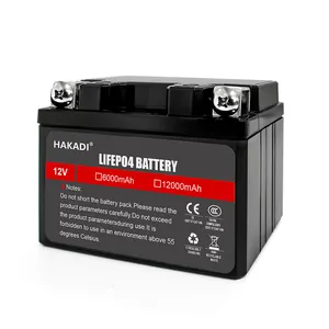 HAKADI 12V6Ah battery build by 32650 6000mah lifepo4 battery suit for children car rechargeable battery