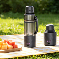 TYPE C 6000mAh Juicer Cup 600ML Draagbare Juicer USB Fruit Juicer Blender 6 Blade Blender Met Functioneel Deksel Shaker Blender