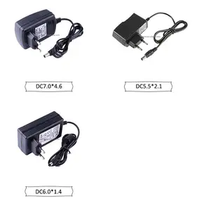 Adaptador de corriente para ordenador portátil, fuente Dc 2A, 12v, 1A, EU, US, Dc, 5,5x2,1mm, 24AWG