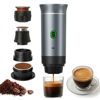 Machine à café portable sans fil à longue autonomie avec matériaux de qualité alimentaire et réservoir d'eau de grande capacité pour les voyages en camping-car