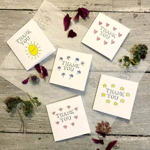 Customized Colorful Eco-Friendly One Side Fold Thank You for Supporting Costume Card Paper - Product Image 3