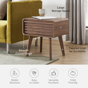 Home Furniture Vietnam Modern Bedroom Furniture Solid Wood <b>BEDSIDE</b> TAB MD13 High Quality Manufactured Wood OEM Nightstand - Product Image 4