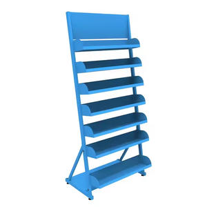 Estante de almacenamiento de libros móvil Estante de exhibición de metal para revistas al aire libre - Product Image 2