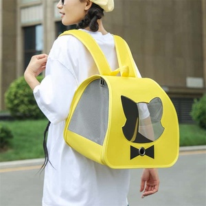 Gray Oxford <b>Cat</b> Carrier <b>Backpack</b> with Mesh Window Breathable Fashion Pet Travel Bag Small Outdoor Use - Product Image 6